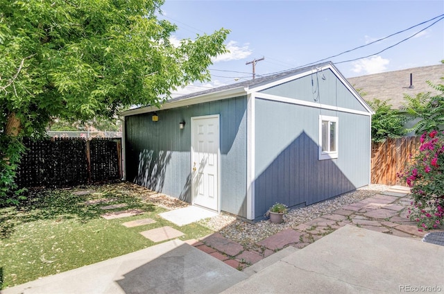 view of outbuilding