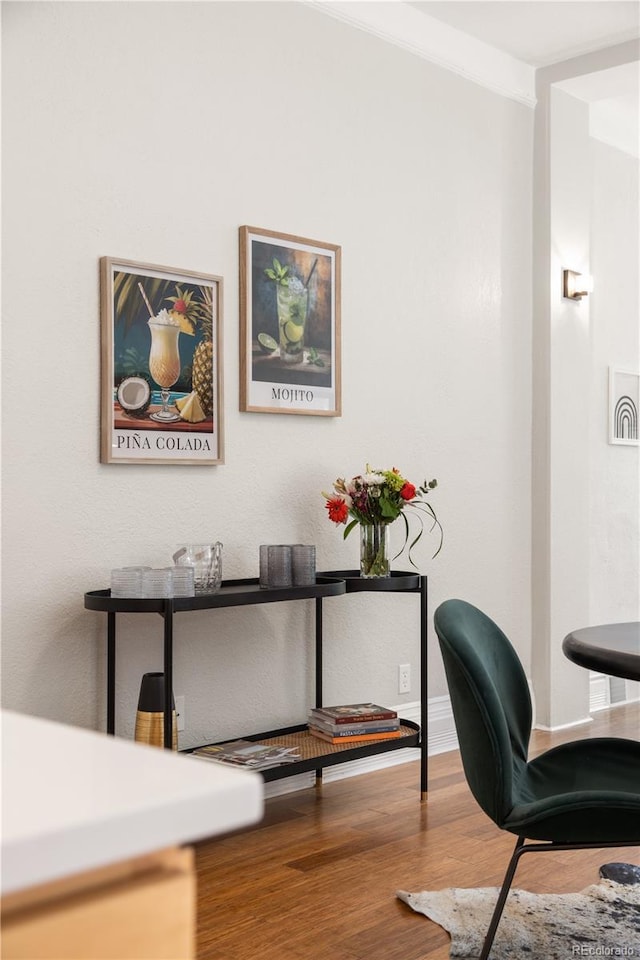 2355 N Emerson St, Denver, CO 80205 - office featuring wood finished floors and baseboards