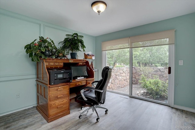 7715 S Hudson Ct, Centennial, CO 80122 - office with wood finished floors