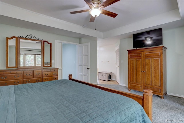 7715 S Hudson Ct, Centennial, CO 80122 - carpeted bedroom featuring baseboards and ceiling fan