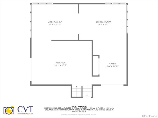 7715 S Hudson Ct, Centennial, CO 80122 - floor plan / room layout