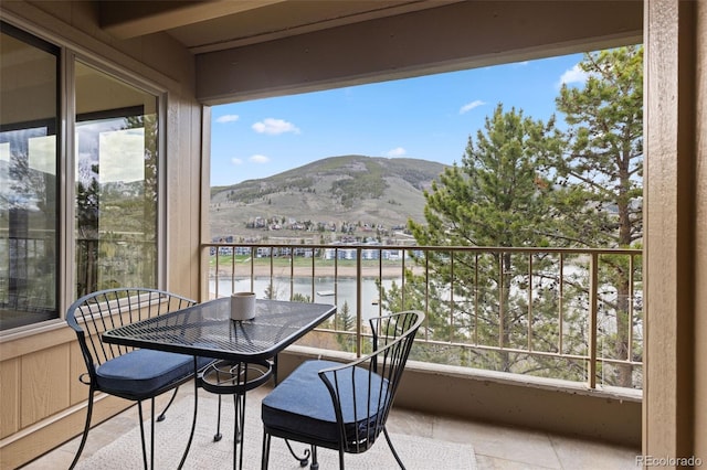 220 E Ln Bonte St Unit 317, Dillon, CO 80435 - balcony with a water and mountain view