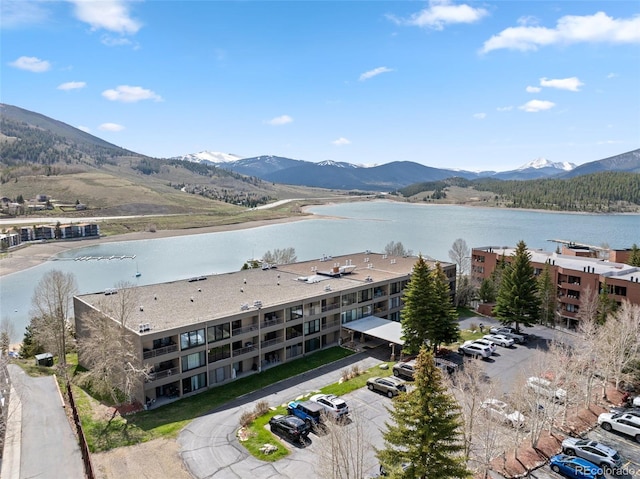 220 E Ln Bonte St Unit 317, Dillon, CO 80435 - drone / aerial view of a water and mountain view