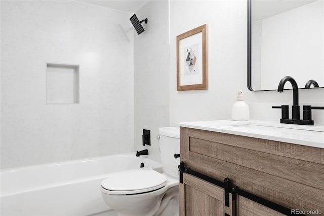 7395 E Eastman Ave Unit 202N, Denver, CO 80231 - full bathroom featuring toilet, vanity, and tub / shower combination
