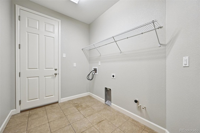 17710 E Emilia Dr, Parker, CO 80134 - washroom with washer hookup, gas dryer hookup, electric dryer hookup, and light tile patterned floors