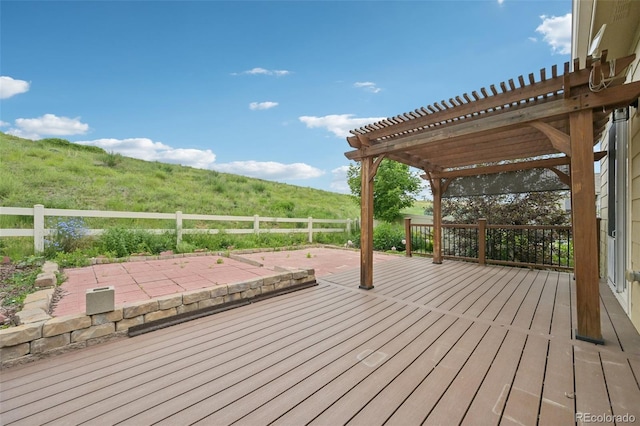 17710 E Emilia Dr, Parker, CO 80134 - deck with a pergola and a patio area