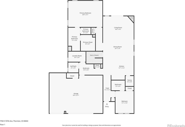 7702 E 157th Ave, Thornton, CO 80602 - view of room layout