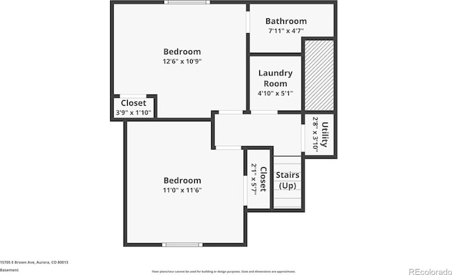 15705 E Brown Ave, Aurora, CO 80013 - view of floor plan / room layout