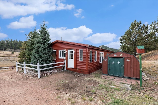 view of outbuilding