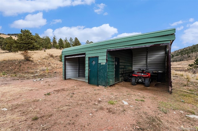 view of outdoor structure