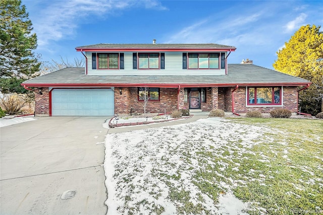 view of front of house featuring a garage