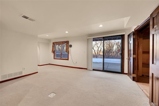 view of carpeted empty room