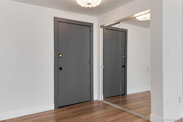 2 Adams St Unit 1504, Denver, CO 80206 - entrance foyer with wood finished floors and baseboards