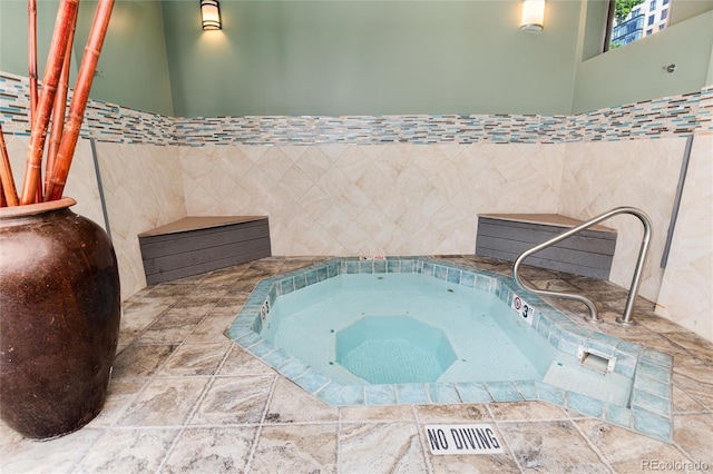 2 Adams St Unit 1504, Denver, CO 80206 - view of swimming pool featuring a hot tub