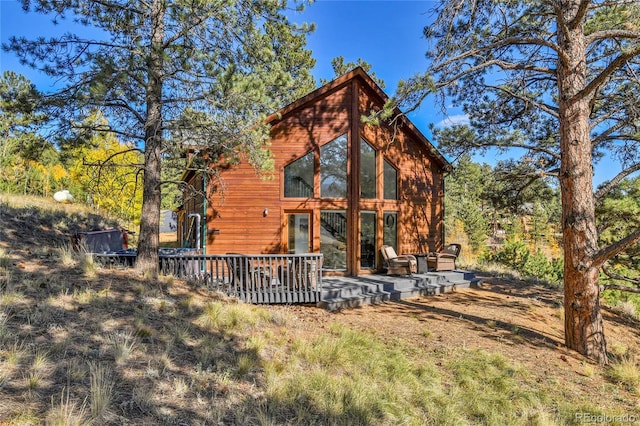 view of rear view of property