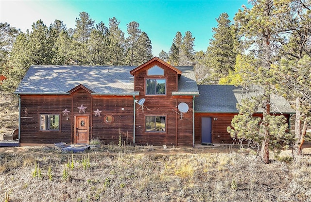 view of rustic home