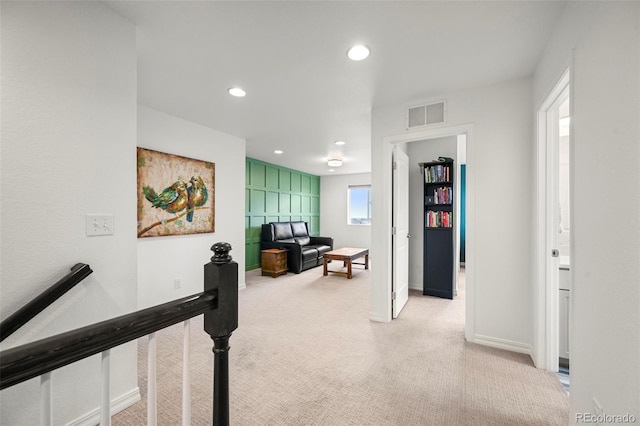 13108 Stoney Meadows Way, Peyton, CO 80831 - corridor with carpet, recessed lighting, and an upstairs landing