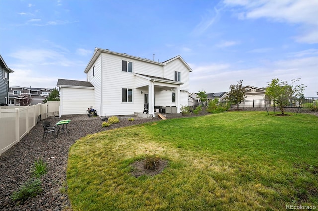 13108 Stoney Meadows Way, Peyton, CO 80831 - back of house with a fenced backyard