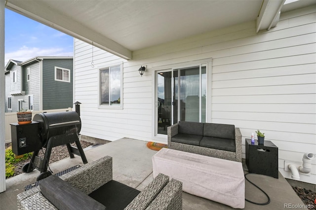 13108 Stoney Meadows Way, Peyton, CO 80831 - view of patio / terrace featuring an outdoor hangout area and grilling area
