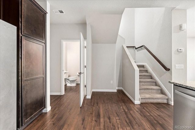 15492 W 65th Ave Unit C, Arvada, CO 80007 - stairs featuring wood finished floors and baseboards