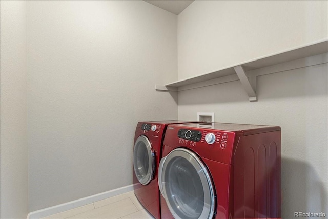 15492 W 65th Ave Unit C, Arvada, CO 80007 - laundry area with independent washer and dryer and baseboards