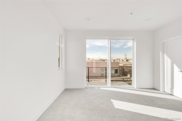 view of carpeted empty room