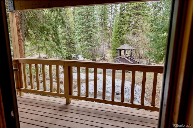 145 Arapahoe Rd Unit 102, Winter Park, CO 80482 - view of wooden deck