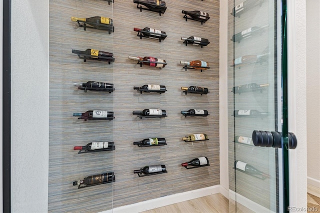 wine cellar featuring baseboards