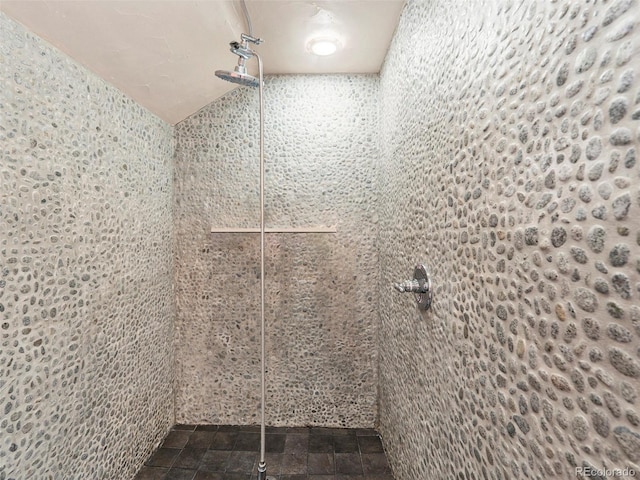 bathroom with walk in shower