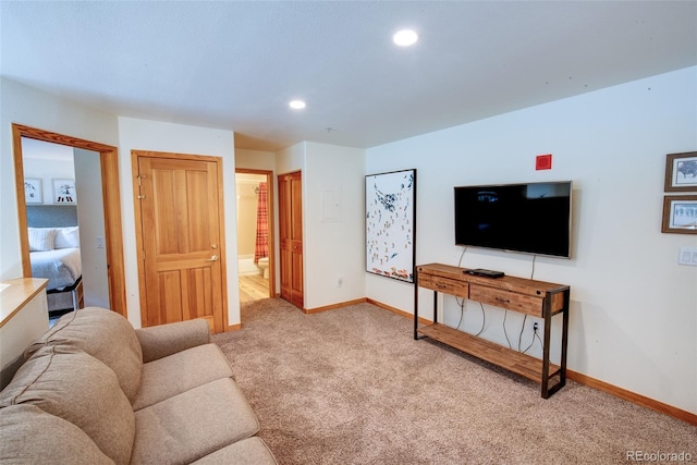 23110 US Highway 6 Unit 5040, Keystone, CO 80435 - living area featuring carpet flooring and recessed lighting