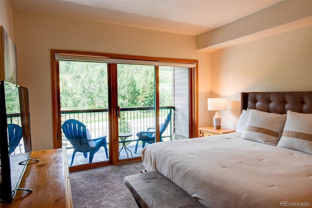 23110 US Highway 6 Unit 5040, Keystone, CO 80435 - bedroom featuring carpet flooring, access to outside, and multiple windows