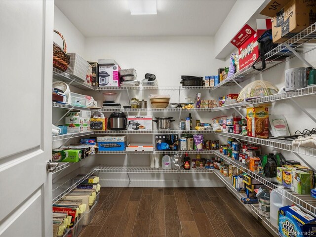 view of storage area