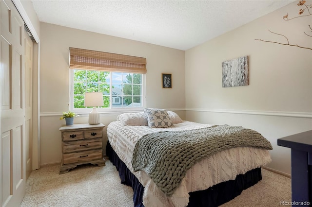 2061 Chesapeake Pl, Highlands Ranch, CO 80126 - carpeted bedroom with a closet and a textured ceiling