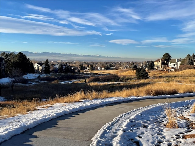 2061 Chesapeake Pl, Highlands Ranch, CO 80126 - view of road with a mountain view