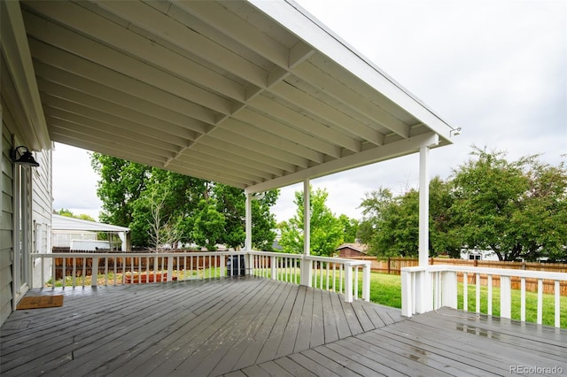 4760 S Wright Way, Morrison, CO 80465 - wooden terrace with a fenced backyard