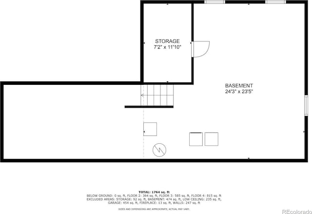 4760 S Wright Way, Morrison, CO 80465 - view of property floor plan