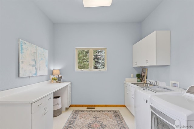 1474 Belford Ct, Evergreen, CO 80439 - washroom with cabinet space and washing machine and dryer