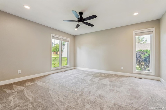 46 Douglas Dr, Broomfield, CO 80020 - carpeted spare room with recessed lighting and a ceiling fan