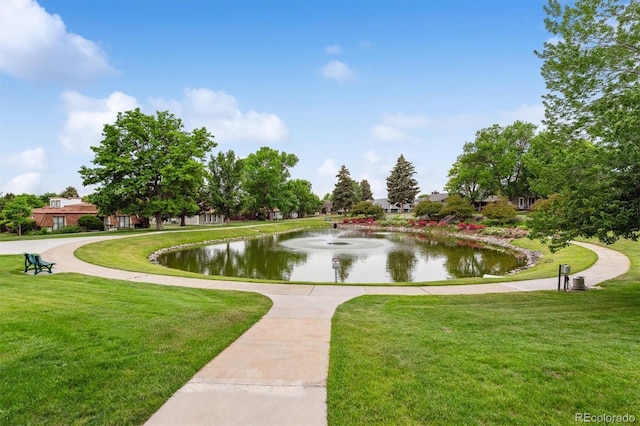 46 Douglas Dr, Broomfield, CO 80020 - surrounding community featuring a yard and a water view