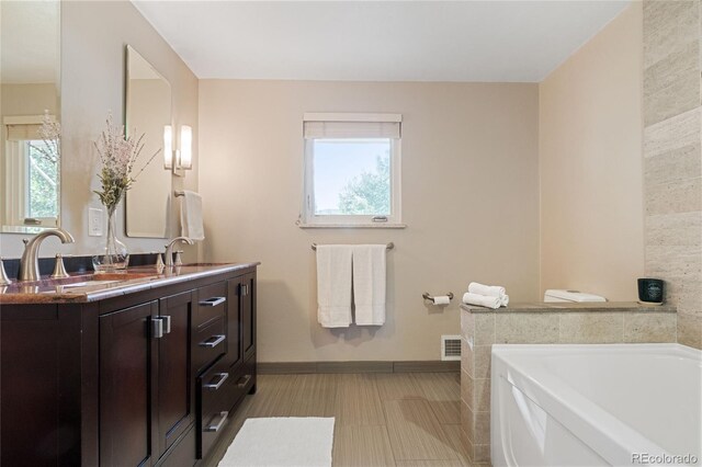 1615 Violet St, Golden, CO 80401 - full bath with double vanity and a bath