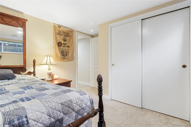 1615 Violet St, Golden, CO 80401 - bedroom with light colored carpet and a closet