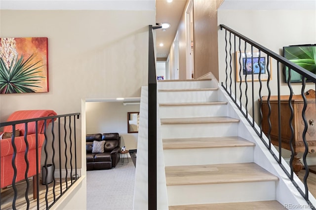 1615 Violet St, Golden, CO 80401 - stairway featuring recessed lighting