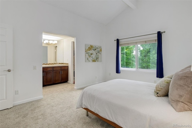 10966 W Half Moon Pass, Littleton, CO 80127 - bedroom with light carpet, baseboards, and connected bathroom