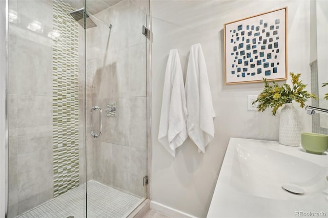 5405 S Lowell Blvd, Littleton, CO 80123 - full bathroom featuring a stall shower and a sink