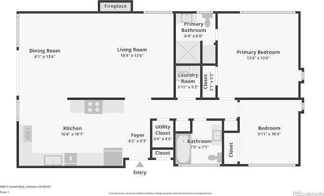 5405 S Lowell Blvd, Littleton, CO 80123 - room layout