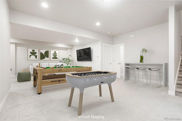 20968 E 60th Pl, Aurora, CO 80019 - game room with carpet, recessed lighting, and billiards