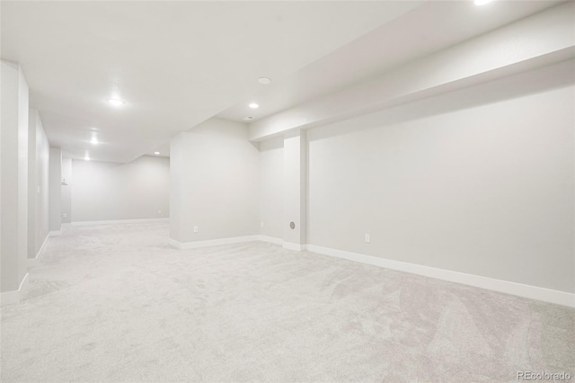 20968 E 60th Pl, Aurora, CO 80019 - finished basement featuring recessed lighting and light carpet