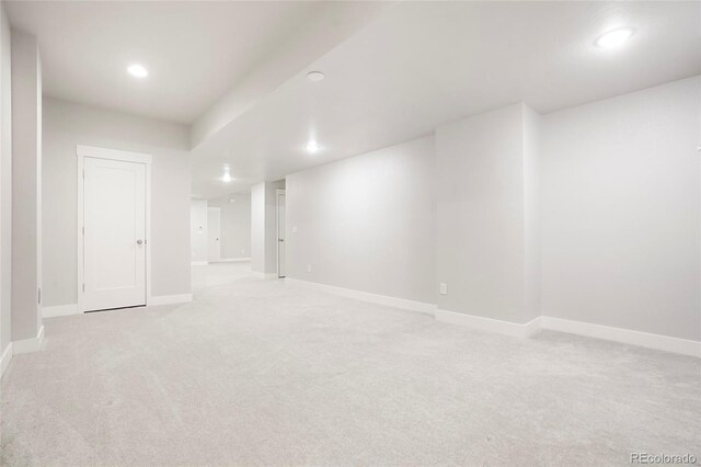 20968 E 60th Pl, Aurora, CO 80019 - finished below grade area with recessed lighting and light carpet