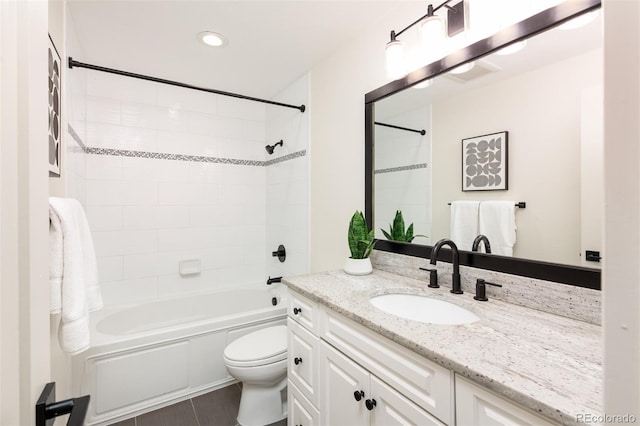 7453 E Jefferson Dr, Denver, CO 80237 - full bathroom with vanity and tub / shower combination