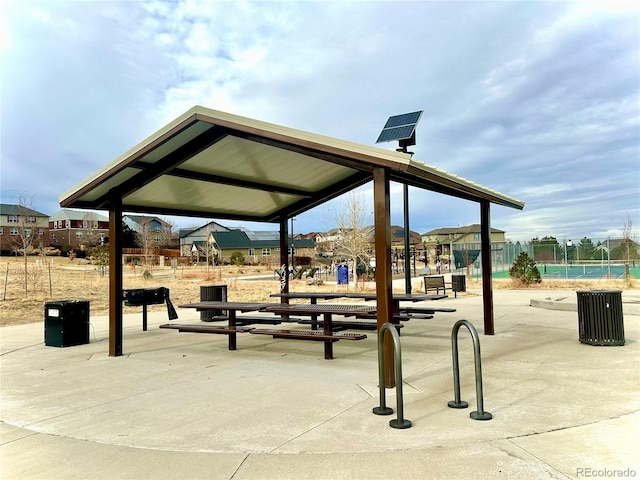 surrounding community with a gazebo